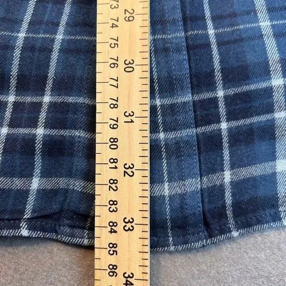 Carhartt Mens Relaxed Fit Blue Plaid Mens Button Flannel Down Sz 3XL - Picture 5 of 7